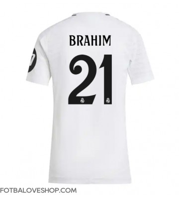 Real Madrid Brahim Diaz #21 Dámské Domácí Dres 2024-25 Krátký Rukáv