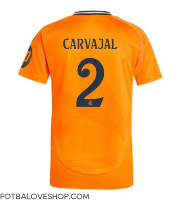 Real Madrid Daniel Carvajal #2 Venkovní Dres 2024-25 Krátký Rukáv