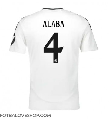 Real Madrid David Alaba #4 Domácí Dres 2024-25 Krátký Rukáv