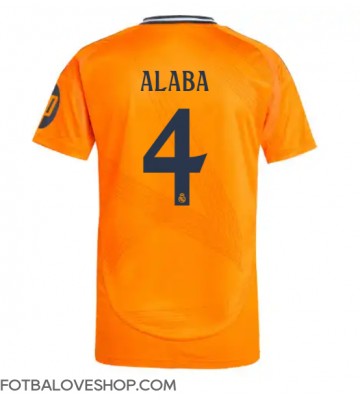 Real Madrid David Alaba #4 Venkovní Dres 2024-25 Krátký Rukáv