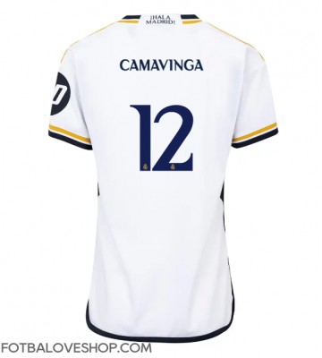 Real Madrid Eduardo Camavinga #12 Dámské Domácí Dres 2023-24 Krátký Rukáv
