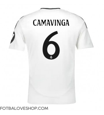 Real Madrid Eduardo Camavinga #6 Domácí Dres 2024-25 Krátký Rukáv