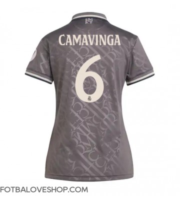 Real Madrid Eduardo Camavinga #6 Dámské Alternativní Dres 2024-25 Krátký Rukáv