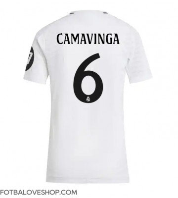 Real Madrid Eduardo Camavinga #6 Dámské Domácí Dres 2024-25 Krátký Rukáv