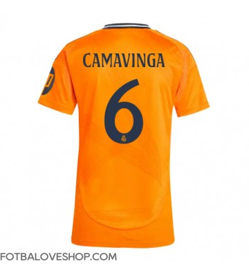 Real Madrid Eduardo Camavinga #6 Dámské Venkovní Dres 2024-25 Krátký Rukáv