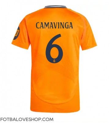 Real Madrid Eduardo Camavinga #6 Venkovní Dres 2024-25 Krátký Rukáv