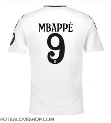 Real Madrid Kylian Mbappe #9 Domácí Dres 2024-25 Krátký Rukáv