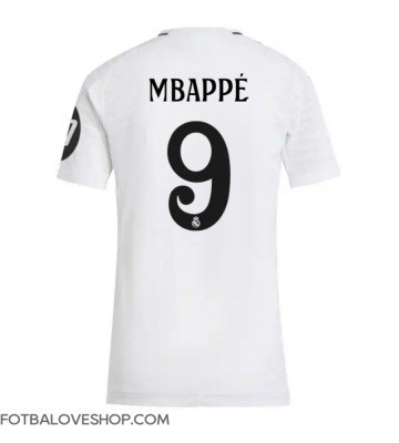 Real Madrid Kylian Mbappe #9 Dámské Domácí Dres 2024-25 Krátký Rukáv