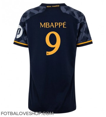 Real Madrid Kylian Mbappe #9 Dámské Venkovní Dres 2023-24 Krátký Rukáv