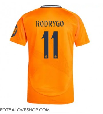 Real Madrid Rodrygo Goes #11 Venkovní Dres 2024-25 Krátký Rukáv