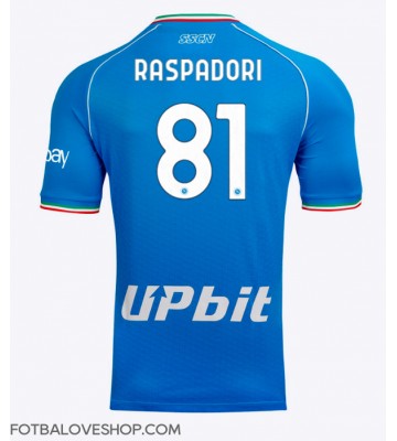 SSC Napoli Giacomo Raspadori #81 Domácí Dres 2023-24 Krátký Rukáv