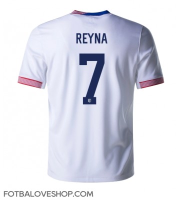 Spojené Státy Giovanni Reyna #7 Domácí Dres Copa America 2024 Krátký Rukáv
