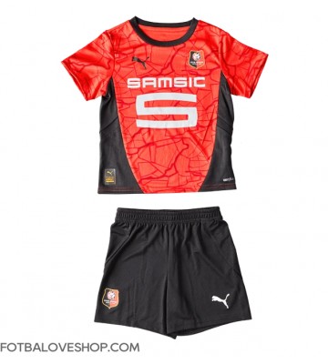 Stade Rennais Dětské Domácí Dres 2024-25 Krátký Rukáv (+ trenýrky)