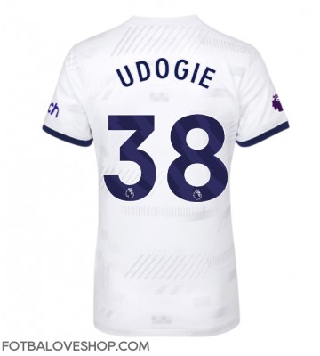 Tottenham Hotspur Destiny Udogie #38 Dámské Domácí Dres 2023-24 Krátký Rukáv