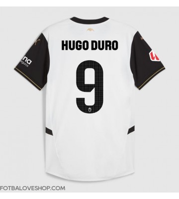 Valencia Hugo Duro #9 Domácí Dres 2024-25 Krátký Rukáv