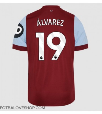 West Ham United Edson Alvarez #19 Domácí Dres 2023-24 Krátký Rukáv