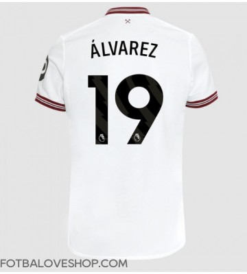 West Ham United Edson Alvarez #19 Venkovní Dres 2023-24 Krátký Rukáv
