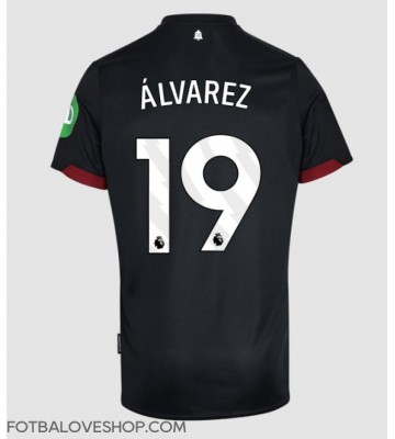 West Ham United Edson Alvarez #19 Venkovní Dres 2024-25 Krátký Rukáv