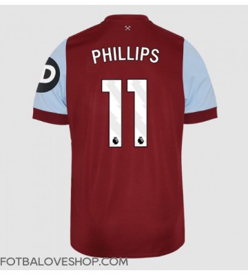 West Ham United Kalvin Phillips #11 Domácí Dres 2023-24 Krátký Rukáv