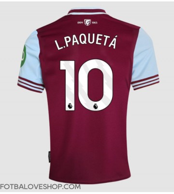 West Ham United Lucas Paqueta #10 Domácí Dres 2024-25 Krátký Rukáv