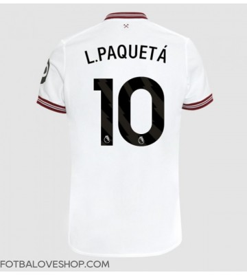 West Ham United Lucas Paqueta #10 Venkovní Dres 2023-24 Krátký Rukáv