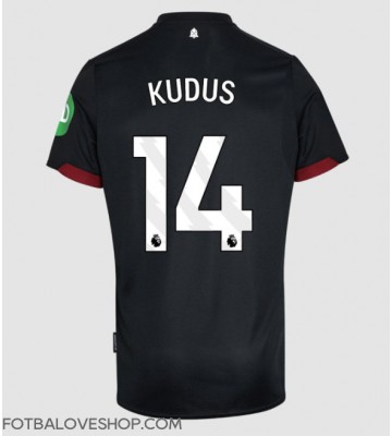 West Ham United Mohammed Kudus #14 Venkovní Dres 2024-25 Krátký Rukáv