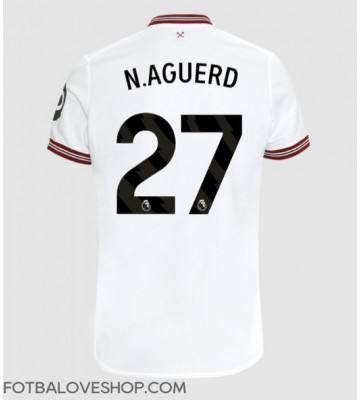 West Ham United Nayef Aguerd #27 Venkovní Dres 2023-24 Krátký Rukáv