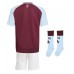 Aston Villa Dětské Domácí Dres 2024-25 Krátký Rukáv (+ trenýrky)