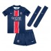 Paris Saint-Germain Manuel Ugarte #4 Dětské Domácí Dres 2024-25 Krátký Rukáv (+ trenýrky)